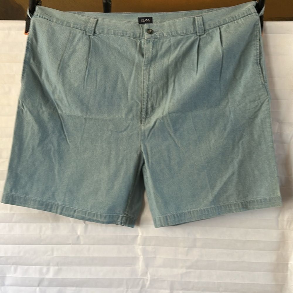 Izod Men’s Blue Cotton Shorts Size 50 Casual Lightweight Summer Bottoms